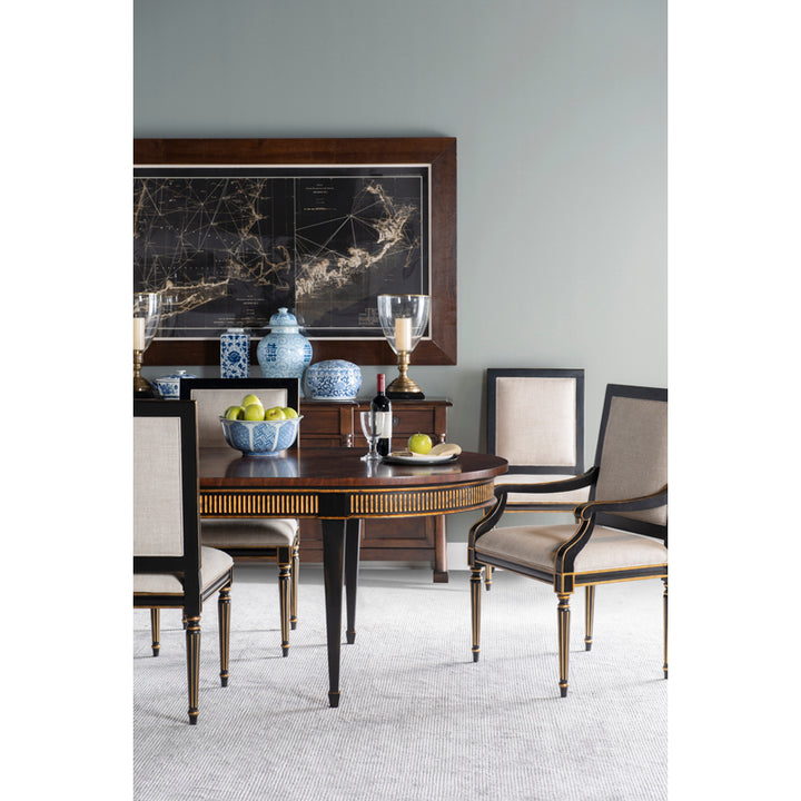 Barrington Dining Table - White/Silver