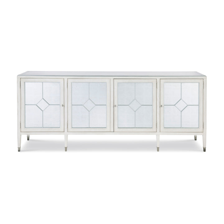 Barrington Four Door Sideboard- Wht/Slv