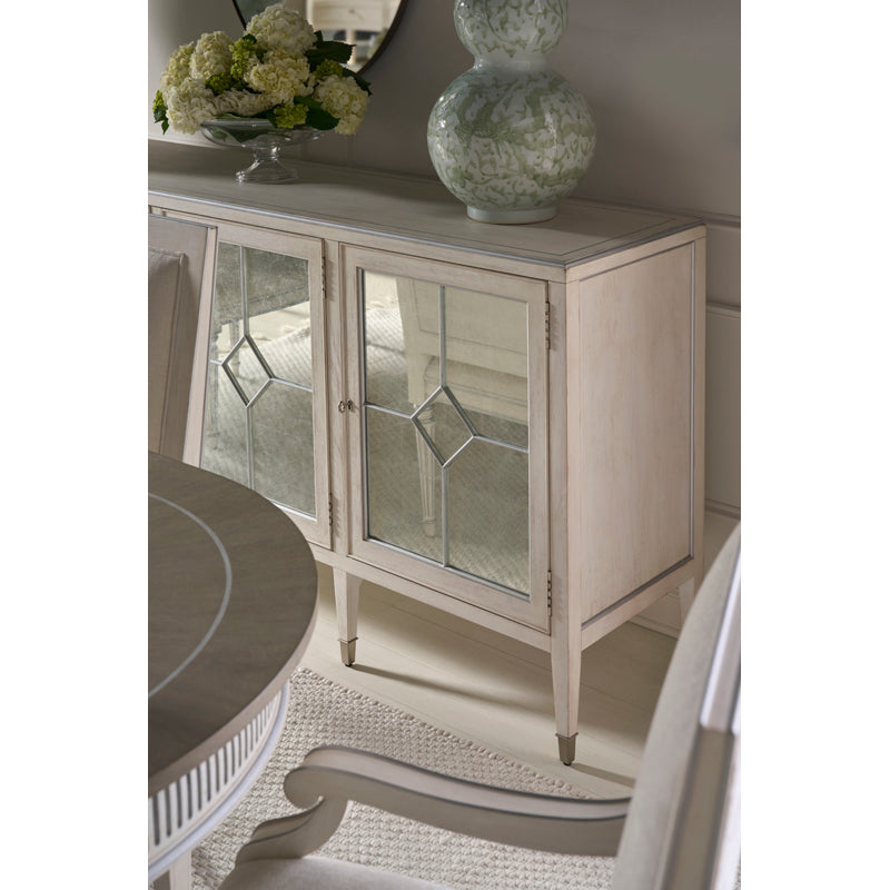 Barrington Four Door Sideboard- Wht/Slv