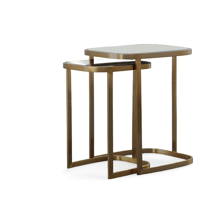 Bohdi Nesting Tables - Antique Brass