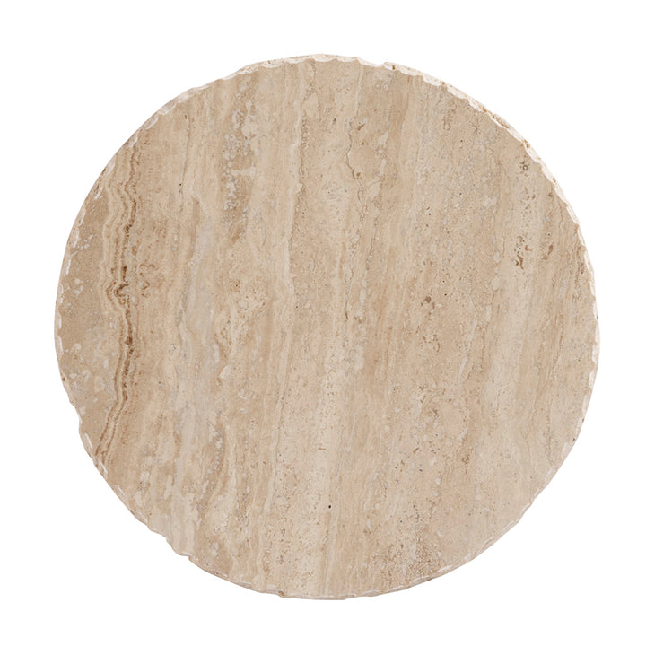 Barco Accent Table - Travertine