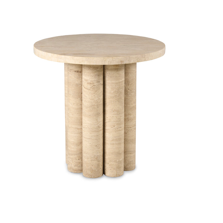 Tivoli Accent Table - Travertine