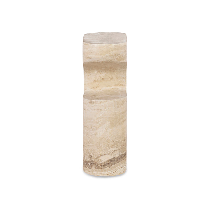 Bernini Accent Table - Travertine