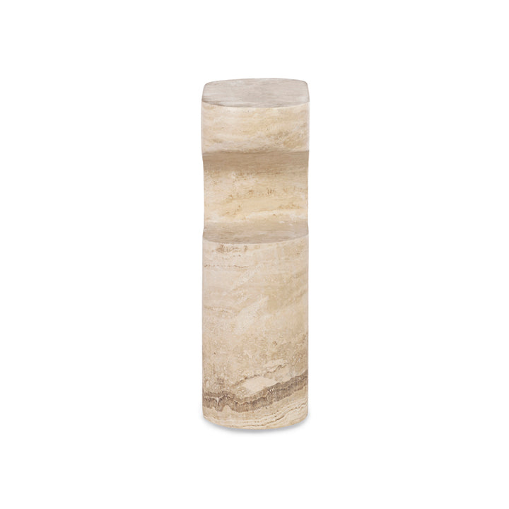 Bernini Accent Table - Travertine
