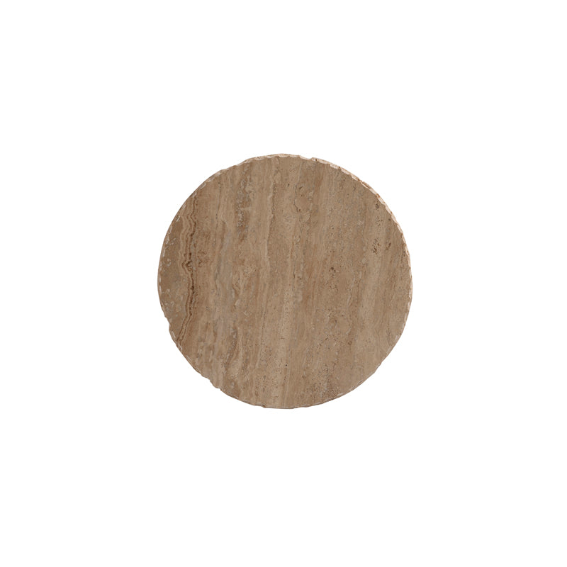 Barco Accent Table - Travertine
